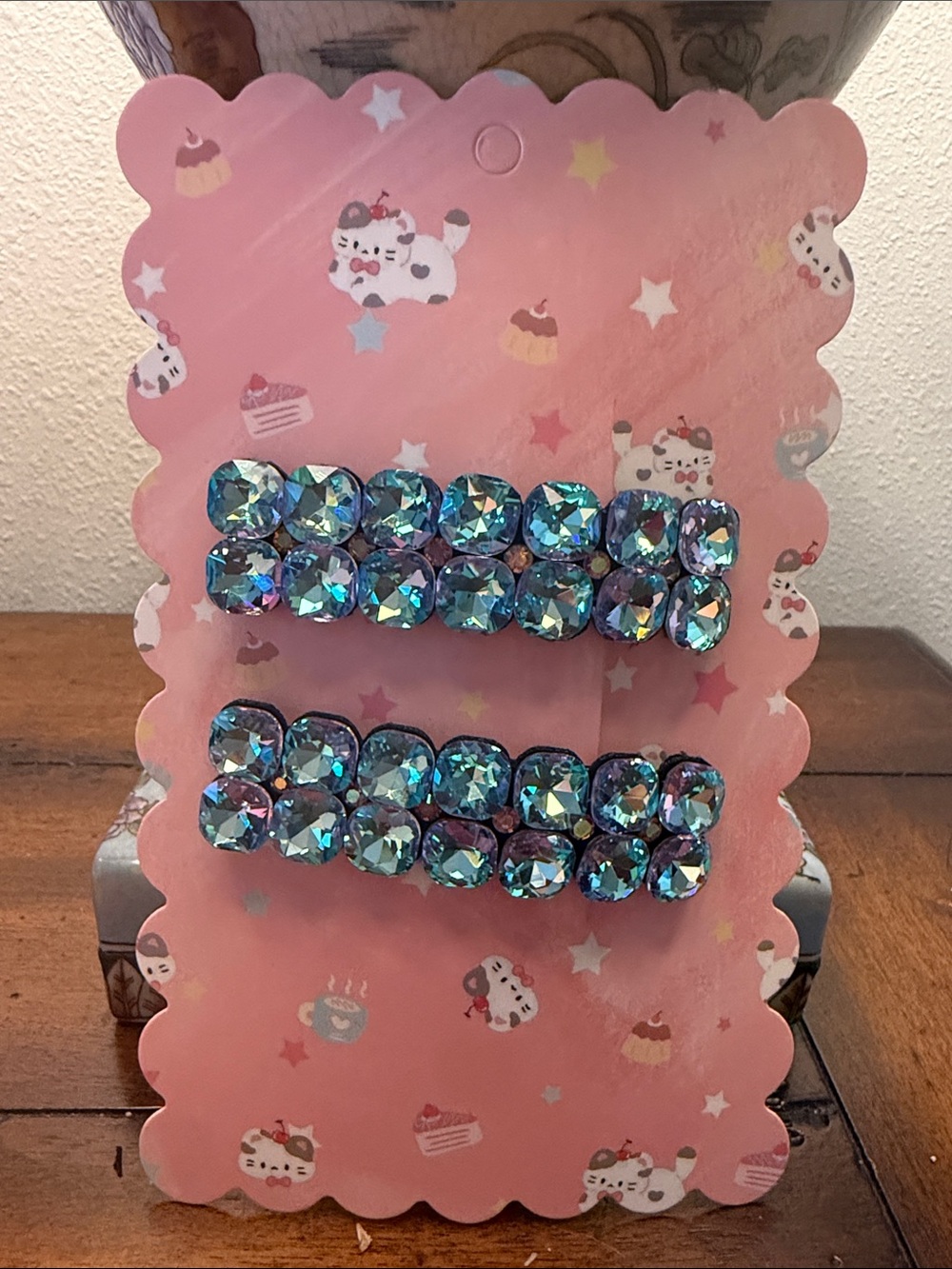 Blue BLING BLING Sparkling K9 Crystal 2  Set
